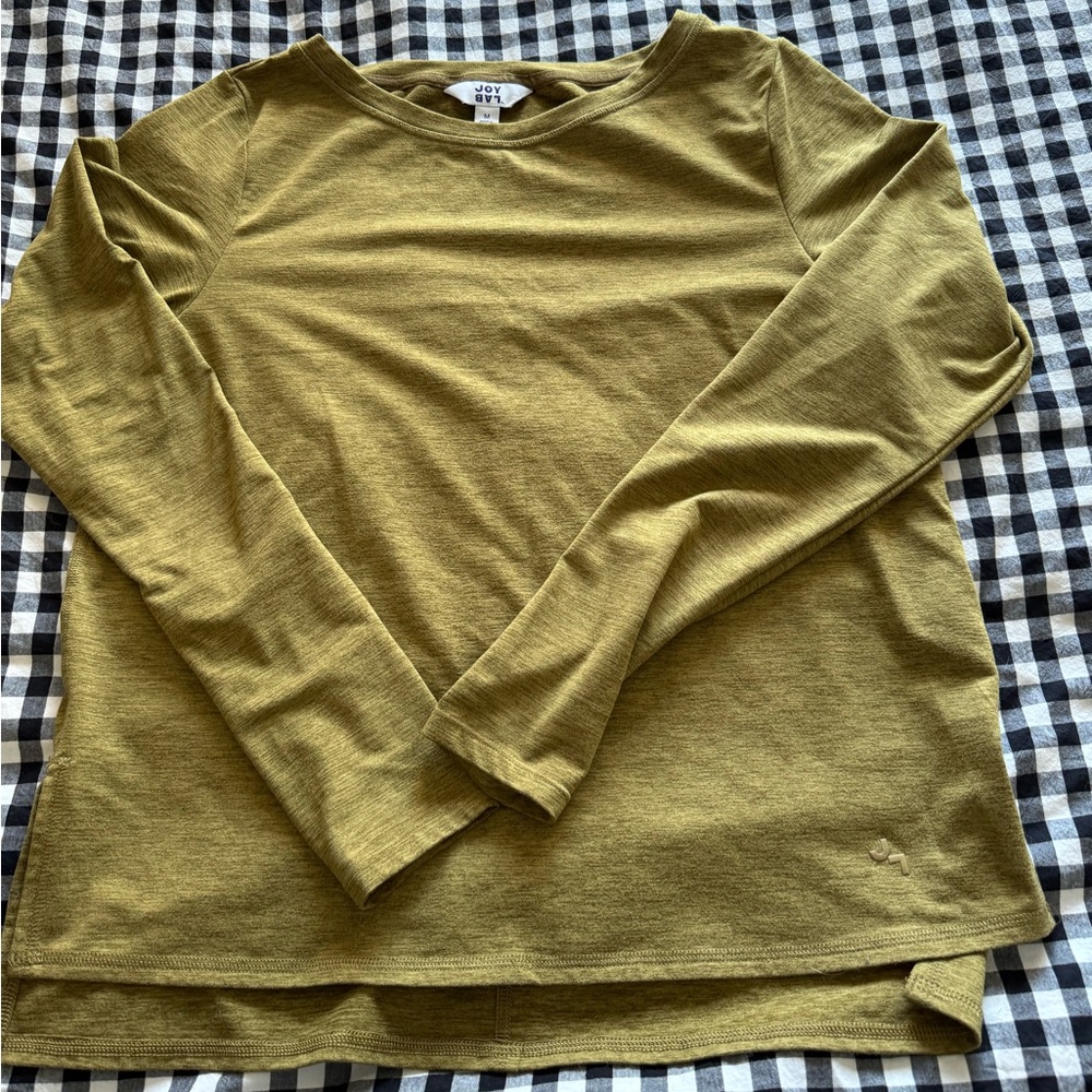 JoyLab Olive Green Long Sleeve Top